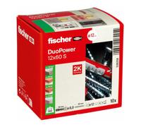 Boîte de 10 chevilles Duopower avec vis FISCHER 538258 Ø12 x 60 mm