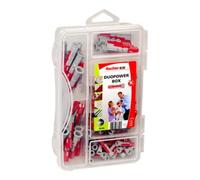 Fischer Chevilles DuoPower-Box mini 553109 – 85 pièces universelles rouge