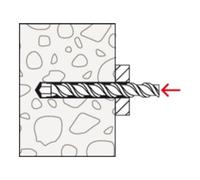 fischer fischer DuoXpand 10x100 T avec vis FUS Quantité:250