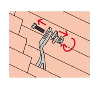 fischer fischer Équerre de liaison RH-Crochet de toit LAB AL Quantité:20