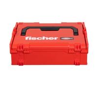 Fischer Mallette à outils L Boxx FLB 136 – empilable, accrochable, extensible, rouge, vide