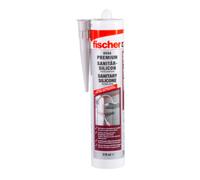 fischer fischer Sanitary Silicone DSSA 310ml sanitary grey Quantité:1