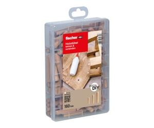 fischer fischer Tourillons en bois easyDIY boîte (160 pièces) Quantité:1