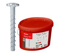 fischer UltraCut FBS II 6 x 40/5 Vis à tête bombée avec Grande tête Panhead, Seau Pratique avec 620 vis à béton puissantes, pour Fixation dans Les domaines sanitaire, Chauffage et climatisation