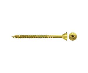 fischer fischer Vis pour panneau MDF FDF-ST 4,5 x 45 YZP 200 Tête fraisée réduite 6 mm, 60°, empreinte TX, bichromaté, filetage partiel Quantité:200