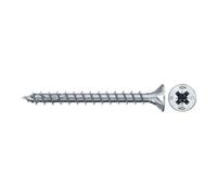 fischer - Vis à bois PowerFast II 4.0x35 Tête fraisée. empreinte PZ. zingué blanc. filetage total/Boite de 100