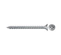 fischer - Vis à bois PowerFast II 4,5x20 Tête fraisée, empreinte PZ, zingué blanc, filetage total/Boite de 200