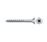 fischer fischer Vis PowerFast II FPF II CZP 4,0x40 BC 300 Tête fraisée, empreinte PZ, zingué blanc, filetage partiel Quantité:100