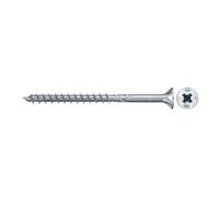 fischer fischer Vis PowerFast II FPF II CZP 4,5x60 BC 500 Tête fraisée, empreinte PZ, zingué blanc, filetage partiel Quantité:50