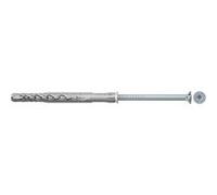 fischer - Cheville nylon rallongée SXRL 8x80 avec vis à tête fraisée en acier électrozingué pour fixation d'ossatures et cadres/Boîte de 50