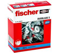 Fischer Fixation De Plaque De Plâtre DuoBlade S Ensemble De 25 Pièces 545676