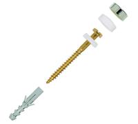 Fischer Fixation pour paquet WC WCN 2 chromé 60562 2 pièces