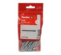 Fischer - Fixation tube cuivre - 20 pattes à vis bois 7x150 - 7 x 80 mm -