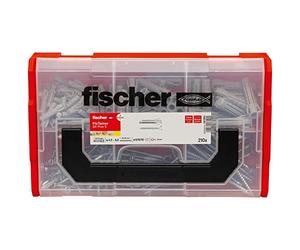 fischer - FixTainer de 105 chevilles à expansion et multi-matériaux SX Plus avec 105 vis / 60 SX Plus 6x30, 30 SX Plus 8x40, 15 SX Plus 10x50, 60 vis 4,5x40, 30 vis 5x55, 15 vis 6x85