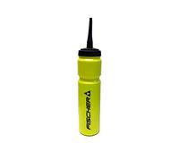 Fischer Gourde de hockey sur glace, 900 ml avec paille, disponible en noir, jaune, argent, de couleur jaune