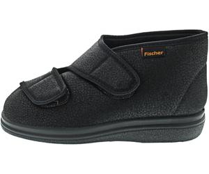 Fischer Hausstiefel, Chaussons mixte adulte - Noir - V.2, 45 EU