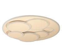 Fischer & Honsel Dots Plafonnier pour chambre d'amis 50 cm Couleur sable Métal Moderne LED 45 W Intérieur Intensité variable avec télécommande