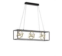 Fischer & Honsel Gesa 60404 Suspension à 3 LED 16 W avec variateur d'intensité Noir 108 x 26 x 160 cm 6800 lm 3000 K
