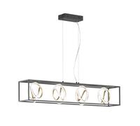 Fischer & Honsel Lampe suspendue design Gisi 110cm noir avec or - 60606