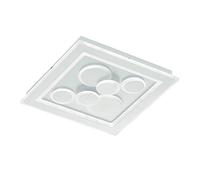 Fischer & Honsel Plafonnier Ratio 1 LED 49,0 W, blanc, contrôle CCT en continu, intensité variable en continu, 20132, 50,1 x 50,1 x 5,3 cm (L x l x H), 4300 lm, 3000 K - 6500 K