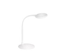 Fischer & Honsel Work 50744 Lampe de table, blanche, largeur : 14,50 cm, hauteur : 36,50 cm, projection du mur : 22,00 cm, avec interrupteur, 1 ampoule LED HV 4,5 W 3000 K incluse | 450 lm | EEG : F |