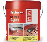fischer - Imperméabilisation grise, polymère liquide à base de caoutchouc acrylique avec fibres pour carreaux et carreaux (750 ml / 1 kg)