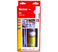 fischer - Kit de scellement FIS HT II avec accessoires - 1 cartouche de scellement 300 ml, 2 embouts, 6 tiges filetées M10x160, 6 écrous, 6 rondelles, 6 tamis 16x130