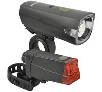 FISCHER Kit d'éclairage à LED pour vélo 12 Lux noir