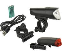 FISCHER Kit d'éclairage à LED pour vélo 40/20/10 Lux