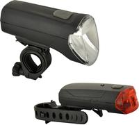 FISCHER Kit d'éclairage à LED pour vélo 60/30/15 Lux
