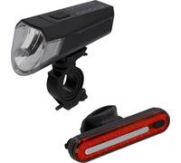 Set d'éclairage de vélo à LED rechargeable, 80 lux