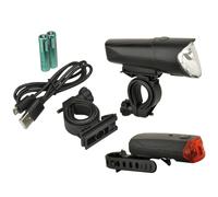 fischer Mixte Leuchtenset 40/20/10lux Power Charge 85346 Kit d clairage de v lo LED aliment par batterie Noir, Noir, Taille unique EU