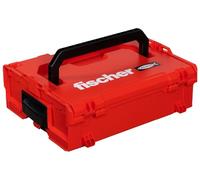 Fischer Mallette à outils L Boxx FLB 136 – empilable, accrochable, extensible, rouge, vide