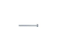 fischer Lot de 100 vis à béton FBS 5 x 50 15/5 US hexagonales avec rondelle, acier galvanisé, montage rapide dans le béton et la maçonnerie, idéal pour les installations électriques et SHKL
