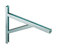 Fischer, Lot de 2 étagères soudées en profil de montage en C ALKS 32/20-370 (2 pièces) pour installation de tuyaux hydrauliques, conduites électriques ou canaux d'air