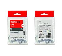 fischer Lot de 4 chevilles d'extension en métal pour béton, chevilles d'extension FWA 10 x 95
