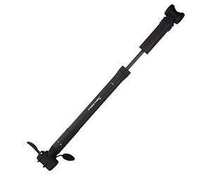 Fischer Luftpumpe mit Doppelkopf für Rahmenbefestigung, Noir