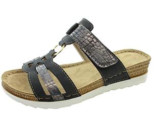 Fischer Markenschuh Mules Ina pour femme, Noir, 36 EU