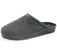 Fischer Markenschuh Pantoufles Andy pour homme, Noir/argenté., 41 EU