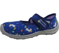 Fischer Markenschuhe Boogy Chaussures pour enfants filles Chaussons Bleu Loisirs, Taille:28 EU