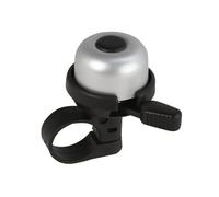 Fischer Mini Ding Dong Sonnette de vélo, Argent, Taille Unique