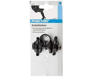fischer Mixte Sattelkloben Crochet de selle, Noir, Taille unique EU