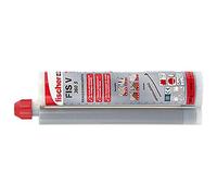 fischer Mortier haute performance FIS V 360 S - Mortier d'injection pour ancrages dans le béton fissuré et la maçonnerie - Cartouche de 360 ml et 2 mélangeurs statiques FIS MR Plus - 3 pièces - Réf.
