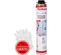fischer Mousse de pistolet 1K PUP S 750 B2 750 ml + 1 gant jetable