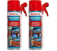 fischer - Mousse expansive polyuréthane PU sans MDI / 1 cartouche de 400 ml (Lot de 2)