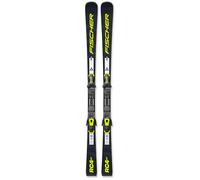 Fischer - Pack Ski Rc4 St Lyt Pr - 163 + Rc4 Z11 Gw Pr Br.78 Solid Black Flash Yellow - Ski