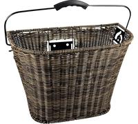 Fischer Panier de vélo Avant | Amovible | Sécurité Anti-basculement et Anti-Rotation | Angle réglable Charge maximale 5 kg | Tressé