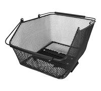 FISCHER Panier Porte-Bagages E-Bike Plus City - Maille étroite - Noir - Charge maximale : 25 kg