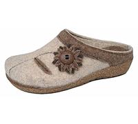 Fischer Pantoufles Conny pour femme, Beige bouleau 801, 39 EU