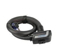 FISCHER Câble antivol pour vélo, longueur : 600 mm, noir Noir G